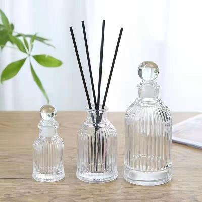 China Perfume Luxury Home Use 50ml 100ml 200ml Perfume Diffuser Bottle Empty Glass Reed Diffuser Bottle Aroma Bottle for sale