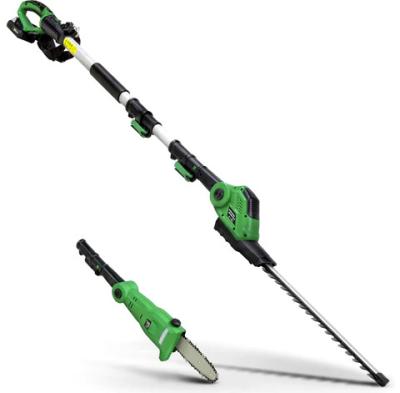 China Garden 2 in 1 Pole Saw Long Reach Electric Hedge Trimmer for sale