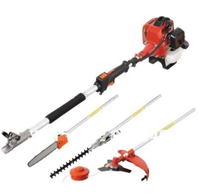 China Gardening 5 In 1 Bush Cutter Long String Trimmer Pole Saw Hedge Trimmer 25.4cc for sale