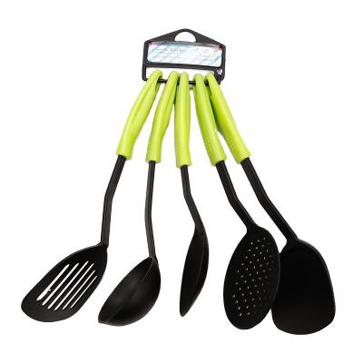 China Viable Colored Silicone Cookware Set Nonstick 5 Pcs Kitchen Cookware Tools Utensils Set for sale