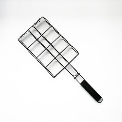 China Easily Cleaned Hot Sale BBQ Grill Tool Stainless Steel Products Outdoor Barbecue Corn Grilling Basket With Handle for sale