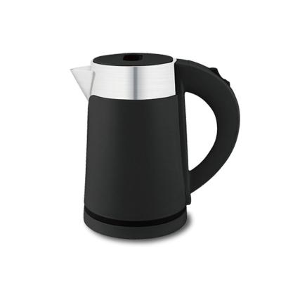 China Black Classic Electric Kettle Travel Tea Maker 360 Degree Outer Casing Low Rotation European Plastic Kettle Stainless Steel for sale