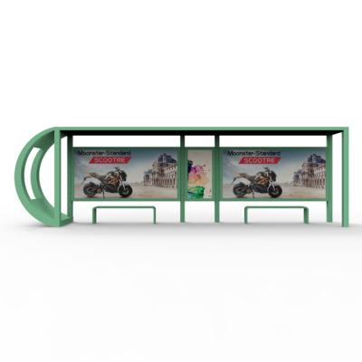 China Galvanized Sheet Bus Stop Bench In Other Outdoor Furniture Bus Station Shelter for sale