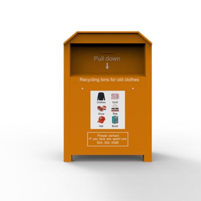 China Next new low price design apparel drop box viable high quality apparel donation box Newly for sale