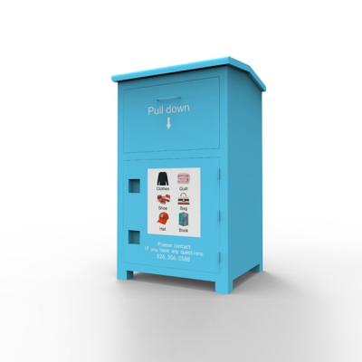 China China New Style Viable Design Anti Thief Cheap Used Clothing Recycling Bin Old Clothes Drop Box for sale