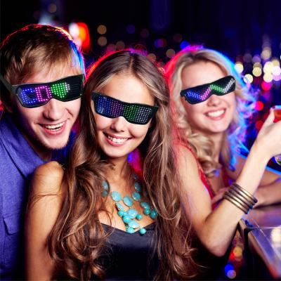 China App Control Gift Supplies Rechargeable LED Glasses For Night Club for sale