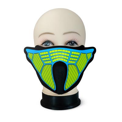 China Festival USB Rechargeable Wireless Rave Mask Face Mask Multifunctional Costume Led Party Mask for sale