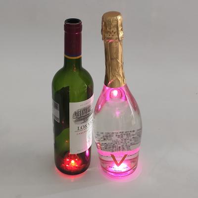 China Waterproof Promotional Novelty Gifts LED Coaster LED Bottle Light Sticker Pad For Party for sale