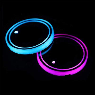 China Logo Led Mug Coaster Light Customized Viable Up Car Coaster Led Coasters Led Cup Holders for sale