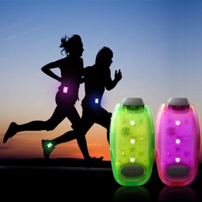 China High Visibility LED Safety Light Bike Steady Light Flashing Warning Recycling Working Warning Clip Led Safety Light for sale