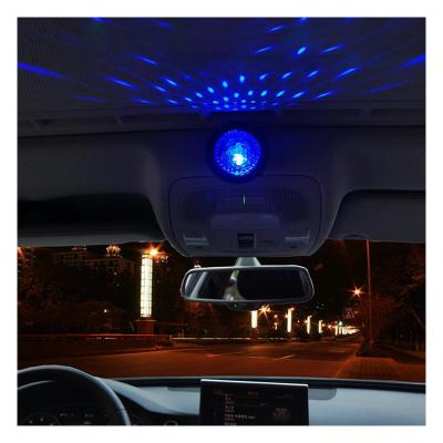 China 2021 Latest Portable PVC USB Voice Control DJ Mini Disco Lamp Car Atmosphere Auto Fill Light for sale