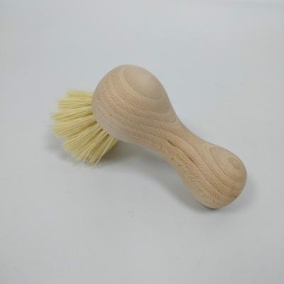 China New Design Dishwasher Sustainable Wooden Brush Kitchen Wooden Cleaning Brush Used For Pot Dish Bowl Kitchen Cleaning for sale