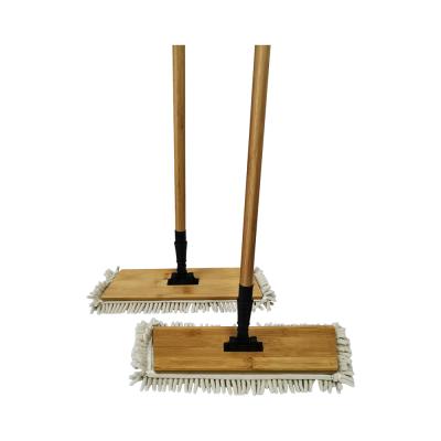 China Sustainable High Quality Floor Broom Household Wooden Bamboo Floor Cleaning Bamboo Broom for sale