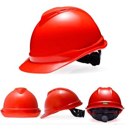 China MSA Breathable V-Gard 500 Engineering Shockproof Breathable Helmet Construction Industry Work Safety Helmet for sale