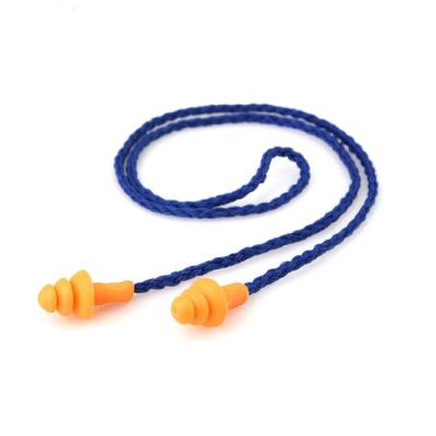 China Tree Shape Sound Reduction Industrial Noise Proof Tree Shape 1270 Tethered Hearing Protection Earplugs With Cord for sale