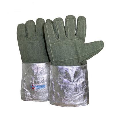 China Factory Price Protective Hand Cloth Oven Grill Cooking High Temperature High Temperature Working Heat Resistant Gloves for sale