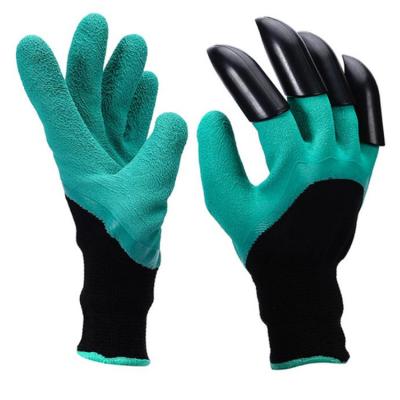 China Direct Wholesale Breathable Eco Friendly Thron Proof Nitriles Palm Coated Gloves For Garden Work for sale