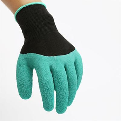 China Thron Proof Competitive Price Custom Color Flower Smooth Household Garden Gloves With Claw for sale