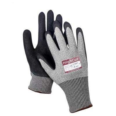 China Newest Hot Selling Breathable Cut Proof Hot Selling Nitrile Coated Gloves Anti Cut Gloves Level Manufacturer for sale