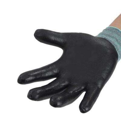 China Cut Proof Breathable Functional Nitrile Coated Level 5 Vibration Shock Safety Protection Heavy Duty Mechanic Glove Anti Cuts for sale