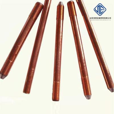 China Grounding System Wire Type High Quality Copper Clad Steel Bonded Rod For Grounding System for sale