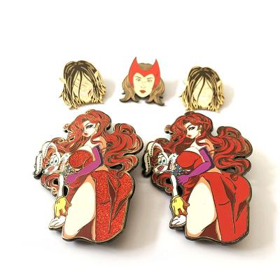 China People Art Manufacturer in China lapel pin packaging custom 1.75 inch badge alloy lapel pin for sale