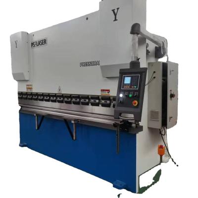 China Hotels Hydraulic Press Brake Machine Model WC67K-100T 3200mm 4x3000mm Mild Steel Max Bending Sheet Metal for sale