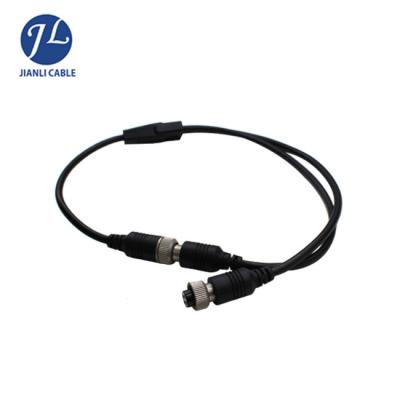 China 2022 Car Camera Adapter 4 Pin Waterproof Cable Car Video Rca Mini Din Harness For Bus for sale