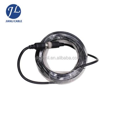 China New Waterproof Camera Auto Connection Rearview 6 Pin Aviation Connector Extension Cable For MDVR Camera System for sale