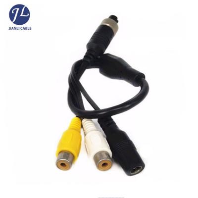 China New HDTV Car Camera Aviation Din S Video 4 Pin 2 Pin Rca Video Cable for sale