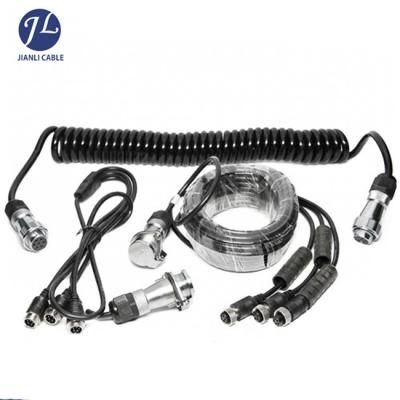 China 2022 CCTV New Product Spring Coil Cable Trailer Spiral Cable for sale