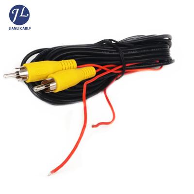 China Popular Vehicle Camera Connection RCA Video Cable Widely for Parking Reverse Camera CAR Rear View Video Extension Cable with Sense Wire (6 Meters) for sale