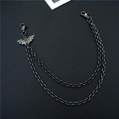 China New personality men's chain panties gun chain jeans bat chain R-706 wholesale logo cool punk black panties for sale