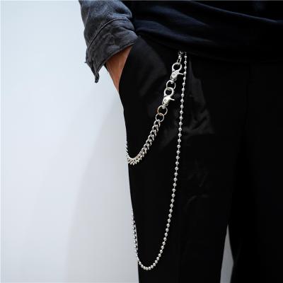 China Popular ALLOY pant chain man double bike punk chain fashion jeans detachable chain for sale