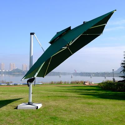 China Contemporary Large Square Sun Shade Parasols Outdoor Garden Hotel Umbrellas for sale