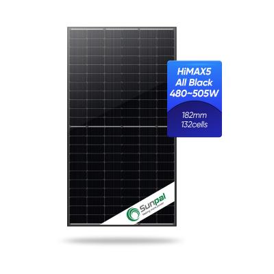 China Monocrystalline Sunpal Solar Home System All 480 485 490 495 Watt Solar Panel Sun Power Solar Panel Black Glasses Alone for sale