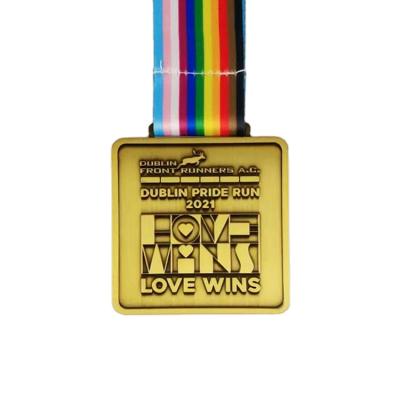 China Cheap Europe Factory Price Ribbons Low Cost Custom Marathon Medal For Sport Medallion Even for sale