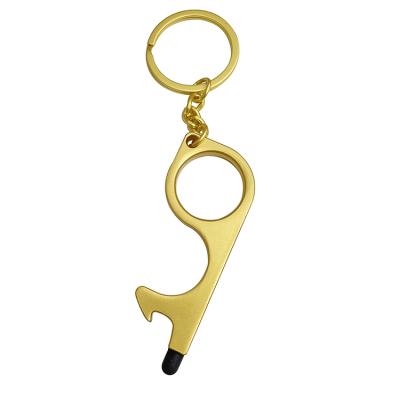 China Europe Multi Function Door Opener No Touch Security Self Defense Key Chain Sets Women for sale