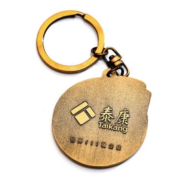 China Europe Original Factory Multi Color Gold Enamel Keychains Fashion Metal Hook Chain Keychain for sale