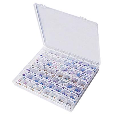 China Nail Art Decoration Storage 56 Slots Compartments Aim Kayway Plastic Divided Drawer Storage Box For Screws Nail Art for sale