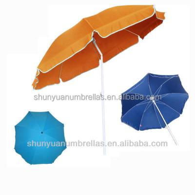 China Furniture Promotion 1.8M Polyester Rainbow Parasol Flag Outdoor Beach Umbrella for sale