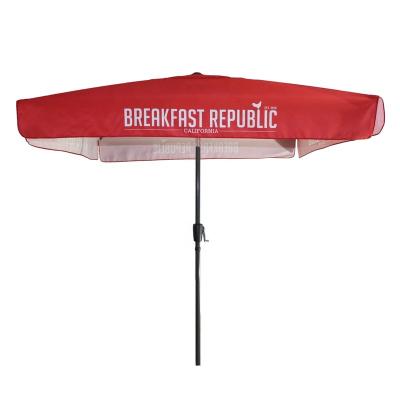 China Furniture 2M Polyester Printing Logo Outdoor Beer Umbrella Promotional Umbrella Parasol for sale