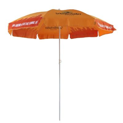 China Outdoor Furniture 7ft Steel Frame Advertising Umbrella With Tilt Outdoor Beer Umbrella for sale