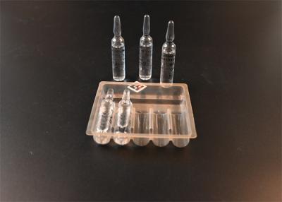 China Ampoule Tray Ampoule Blister Packaging Medical Grade PET PETG ISO13485 Certificated for sale