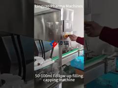 10-500ml Bottle Pharma vial liquid filling machine High Capacity with PLC system