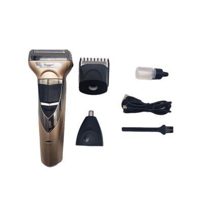 China Wholesale Price Twin Blade TrimmerX T24 3 in 1 Carbon Steel Multifunctional Electric Shaver Rechargeable for sale