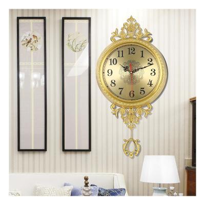 China Modern minimalist home decoration antique clock home style wall clock swing design clock for sale