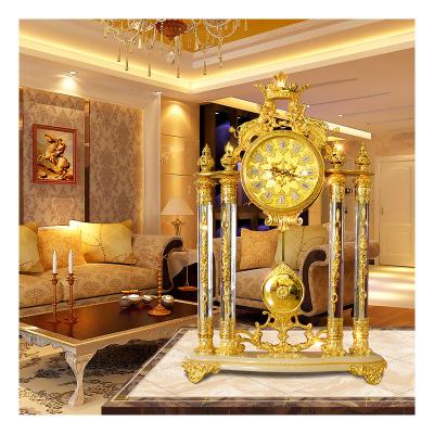 China Classes retro style design luxury hotel villa clock office decoration living room applicable clock for sale