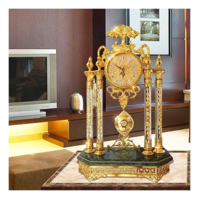 China European style calendars decoration clock family living room hotel decoration table clock fashion design new for sale