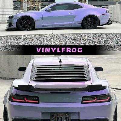 China High quality self grip purple color car wraps rolls gery color changing wrap for cars for sale